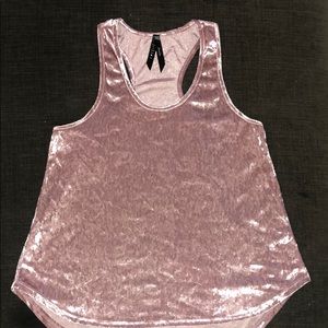 Velvet pink tank top
